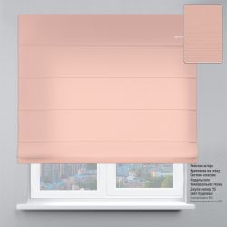 Римська штора Велюр з ланцюжковим карнизом пудровий