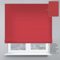Римська штора Велюр з ланцюжковим карнизом червоний