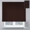 Римська штора Рогожка з ланцюжковим карнизом шоколадний