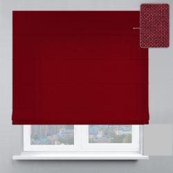 Римська штора Рогожка ланцюжковим карнизом червоний