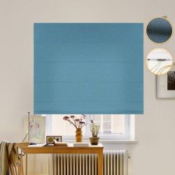 Римська штора Рогожка Premium морська хвиля