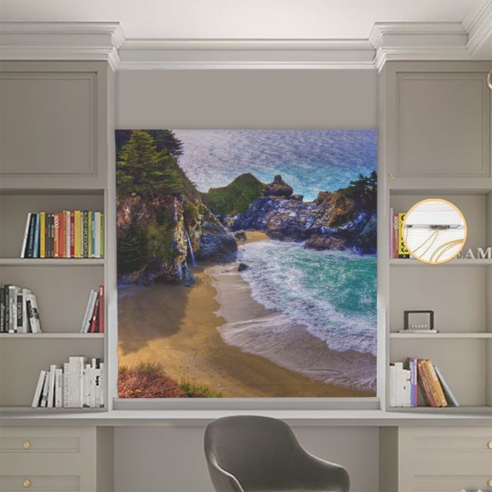 Римська штора DECOLIV Фотопечать Природа  Блэкаут 300*170