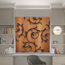 Римська штора з фотодруком Вензеля 00-122 Блекаут