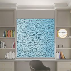 Римська штора з фотодруком Краплі води Блекаут