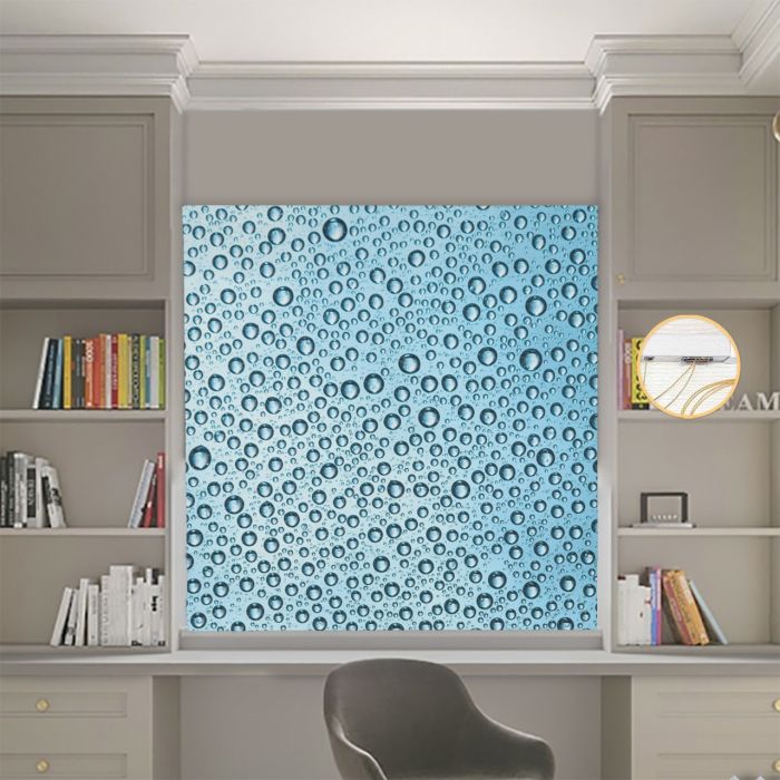 Римська штора з фотодруком Краплі води Блекаут