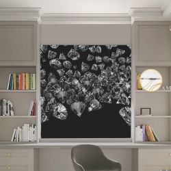 Римська штора з фотодруком Діаманти 00-541 Блекаут