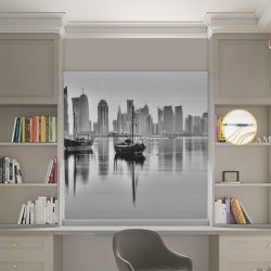 Римська штора з фотодруком Місто 00-573 Блекаут