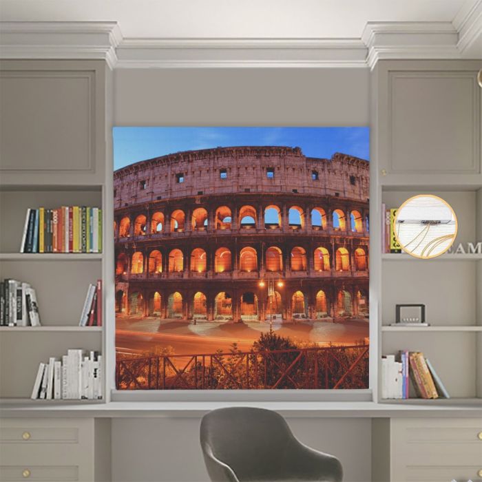 Римська штора DECOLIV Фотопечать Архитектура  Блэкаут 210*170