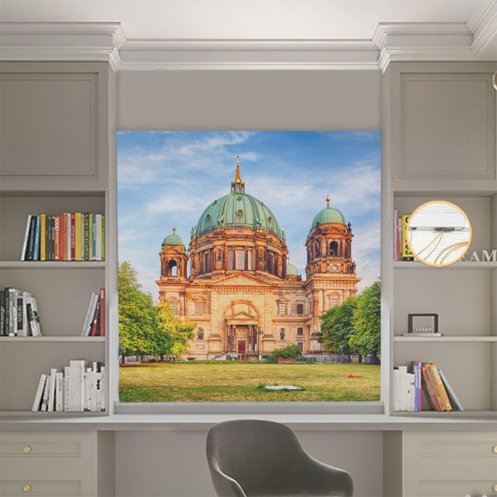 Римська штора DECOLIV Фотопечать Город  Блэкаут 300*170