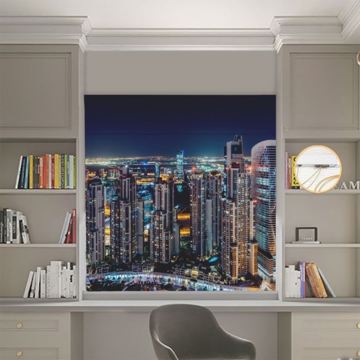 Римська штора з ланцюжковим карнизом Фотодрук Місто ретро прованс різне Блекаут