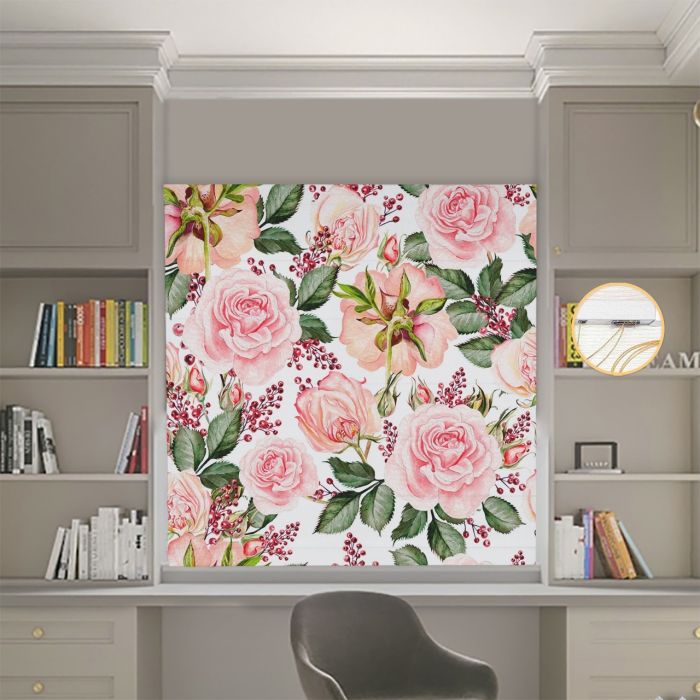 Римська штора DECOLIV Фотопечать кольори  Блэкаут 110*170