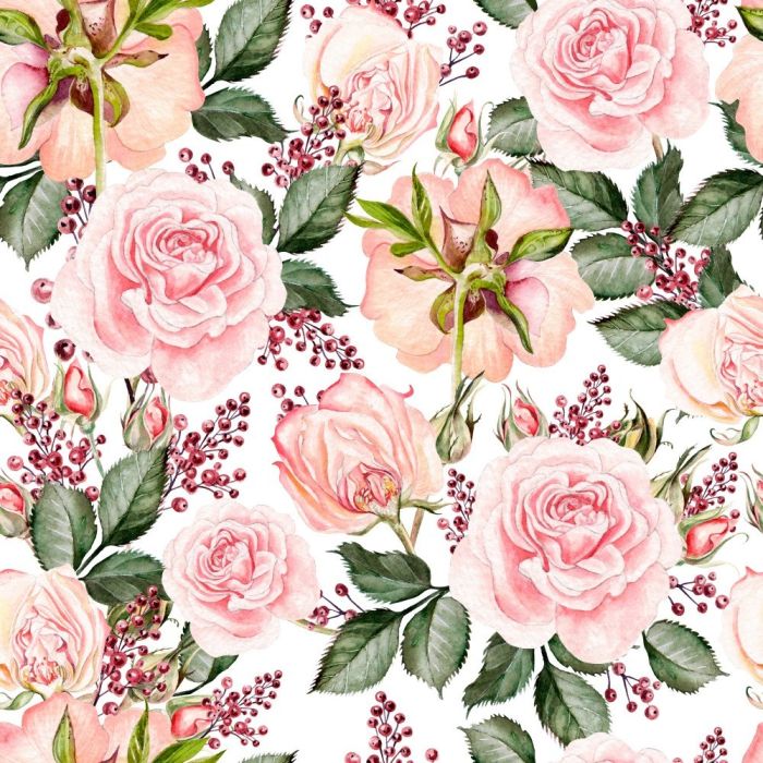 Римська штора з фотодруком Квіти 00-019 Блекаут