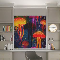 Римська штора з фотодруком Медуза Блекаут