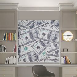Римська штора з фотодруком Гроші 11-062 Блекаут