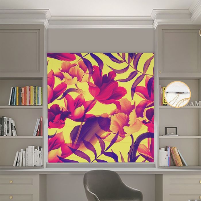 Римська штора з ланцюжковим карнизом Фотодрук Абстракції 009 Блекаут