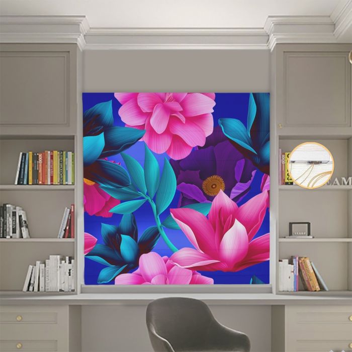 Римська штора DECOLIV Фотопечать кольори  Блэкаут 290*170