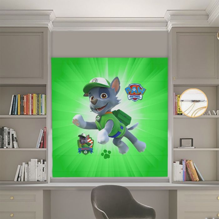 Римська штора з фотодруком Щенячий патруль 03 Блекаут