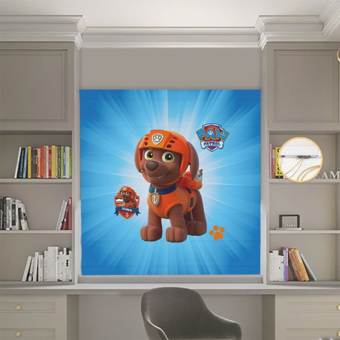 Римська штора з ланцюжковим карнизом Фотодрук Щенячий патруль 04 Блекаут