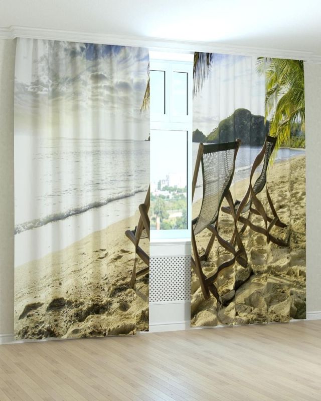 Фотоштори DECOLIV Пейзаж Принт 00-0004 Тюль