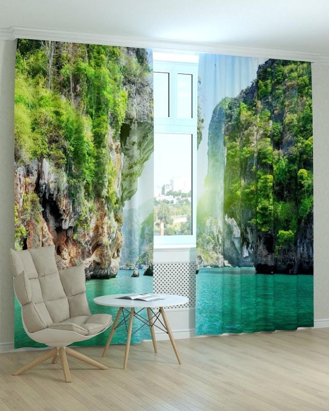 Фотоштори DECOLIV Пейзаж Принт 00-018 Тюль