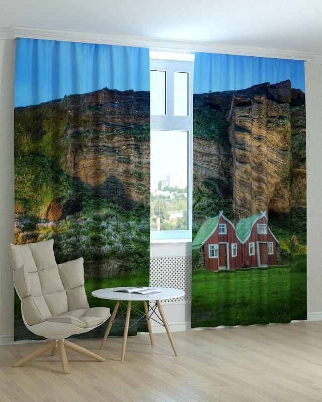 Фотоштори DECOLIV Пейзаж Принт 00-034 Блекаут