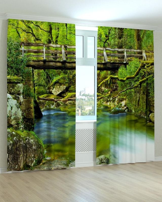 Фотоштори DECOLIV Пейзаж Принт 00-093 Тюль