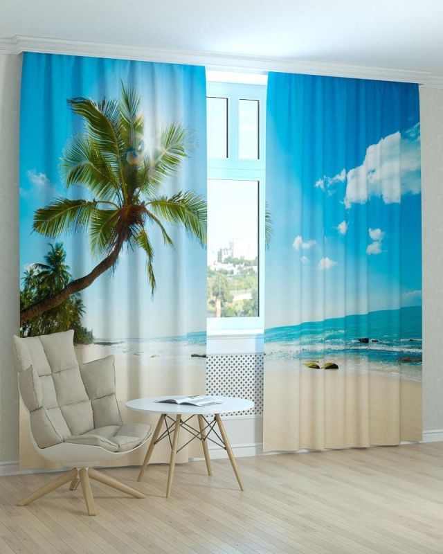 Фотоштори DECOLIV Пейзаж Принт 00-128 Блекаут