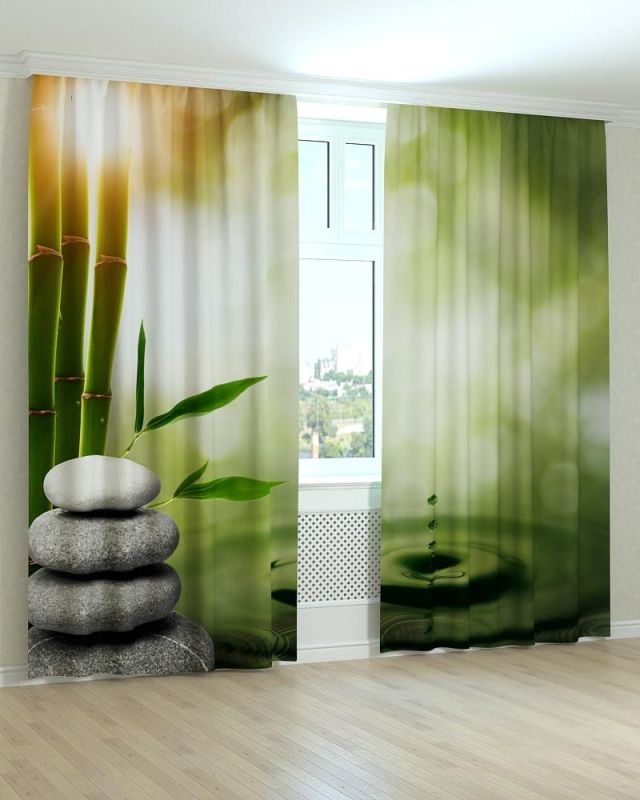 Фотоштори DECOLIV Квіти Принт 02-008 Блекаут