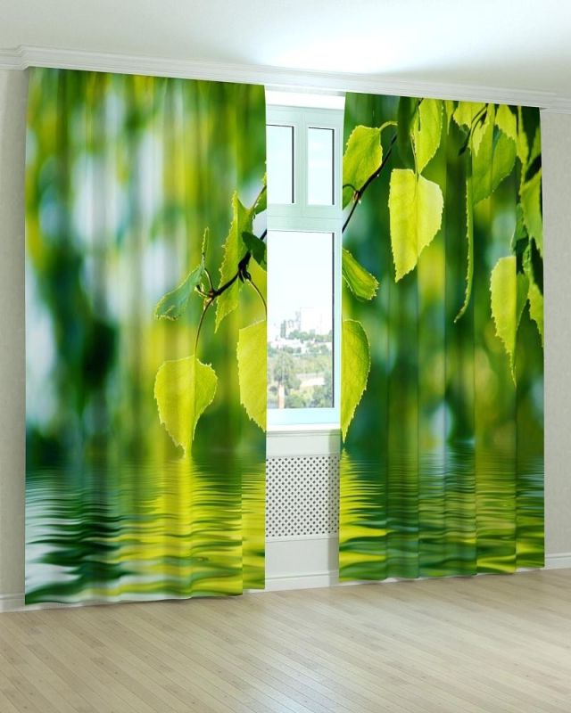 Фотоштори DECOLIV Квіти Принт 02-022 Тюль