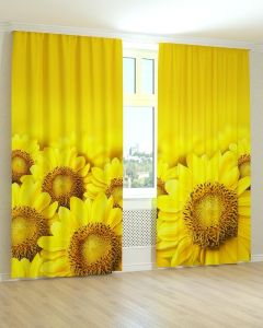 Фотоштори DECOLIV Квіти Принт 02-032 Блекаут