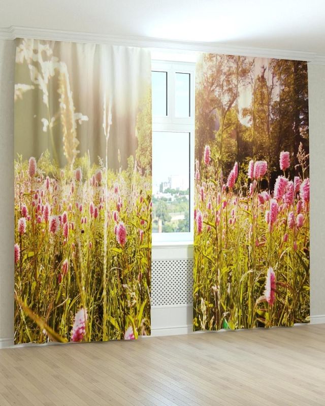 Фотоштори DECOLIV Квіти Принт 02-034 Тюль