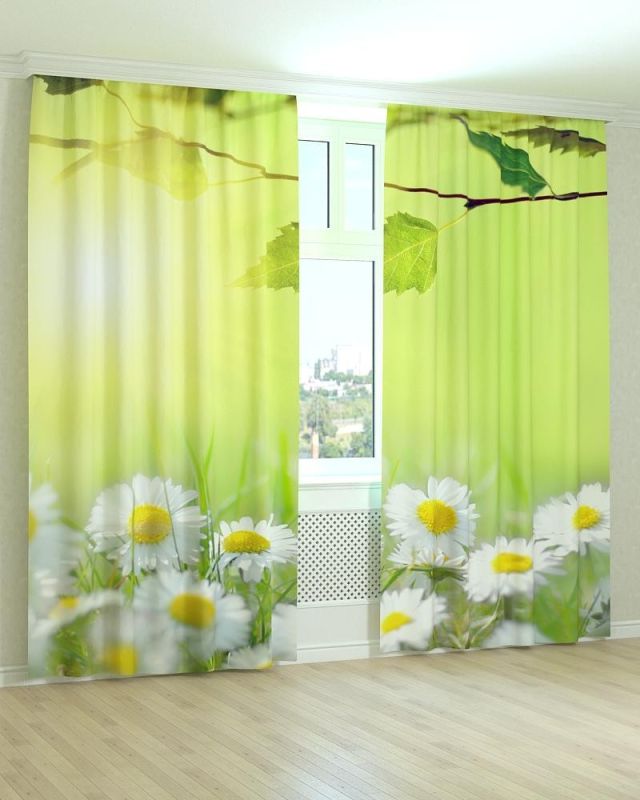 Фотоштори DECOLIV Квіти Принт 02-044 Блекаут