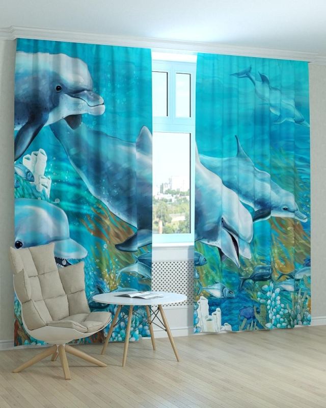 Фотоштори DECOLIV Тварини Принт 04-012 Тюль