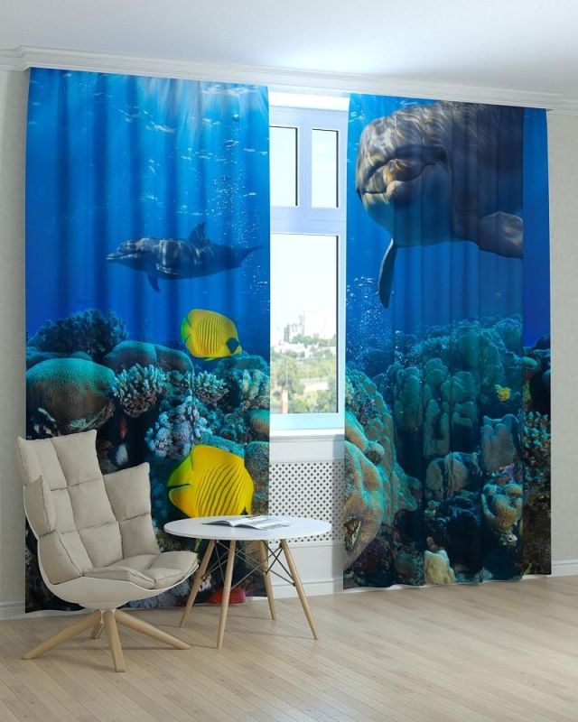 Фотоштори DECOLIV Тварини Принт 04-045 Тюль