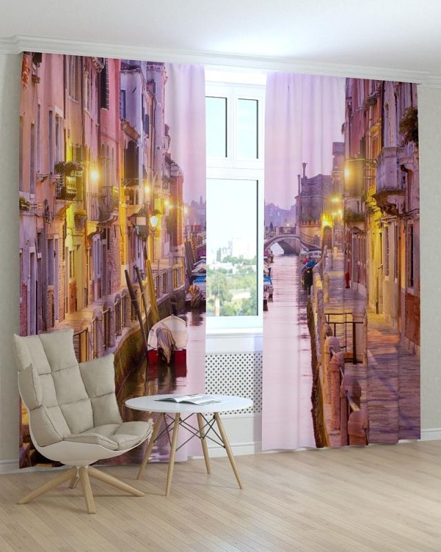 Фотоштори DECOLIV Місто Принт 06-004 Тюль