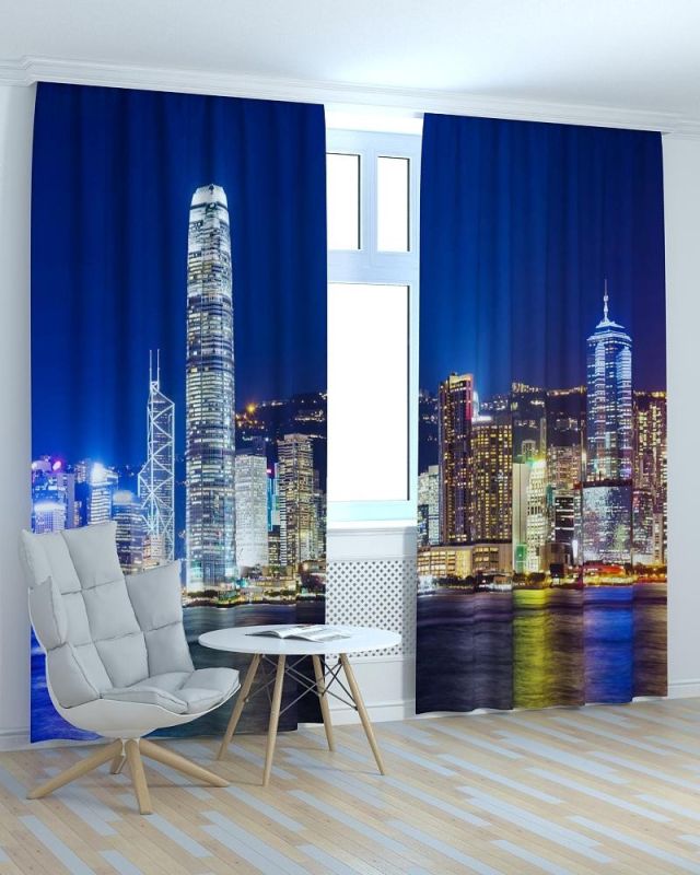 Фотоштори DECOLIV Місто Принт 06-019 Тюль