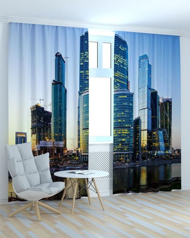 Фотоштори DECOLIV Місто Принт 06-022 Тюль