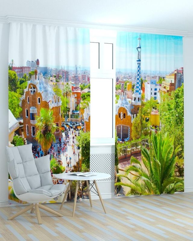 Фотоштори DECOLIV Місто Принт 06-039 Тюль