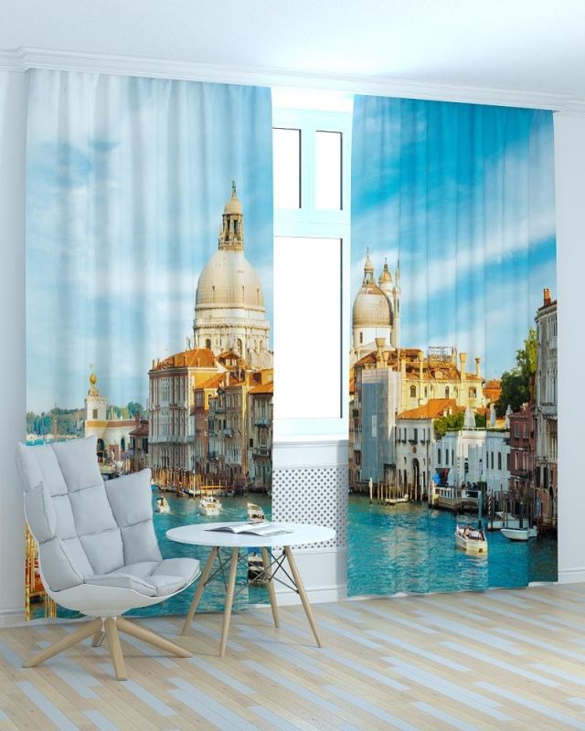 Фотоштори DECOLIV Місто Принт 06-047 Тюль