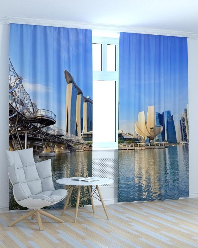 Фотоштори DECOLIV Місто Принт 06-061 Тюль