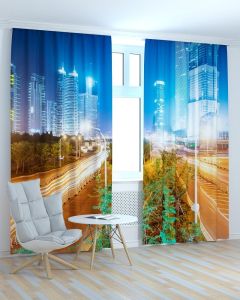 Фотоштори DECOLIV Місто Принт 06-079 Тюль