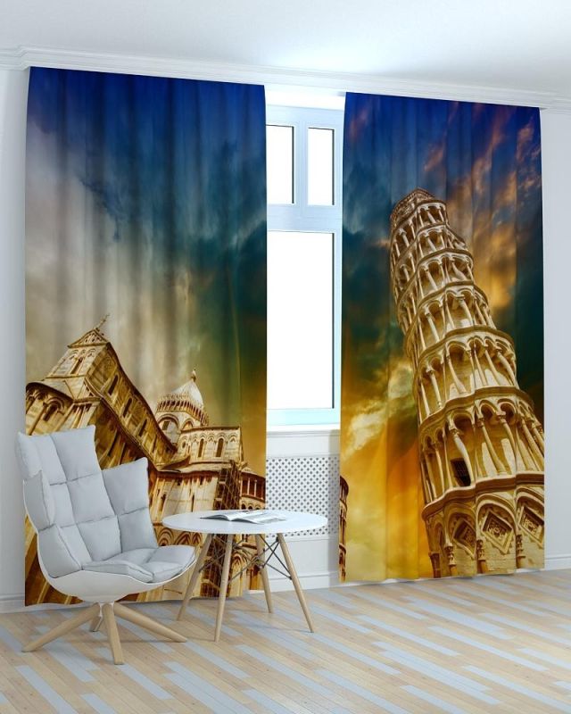 Фотоштори DECOLIV Місто Принт 06-110 Тюль