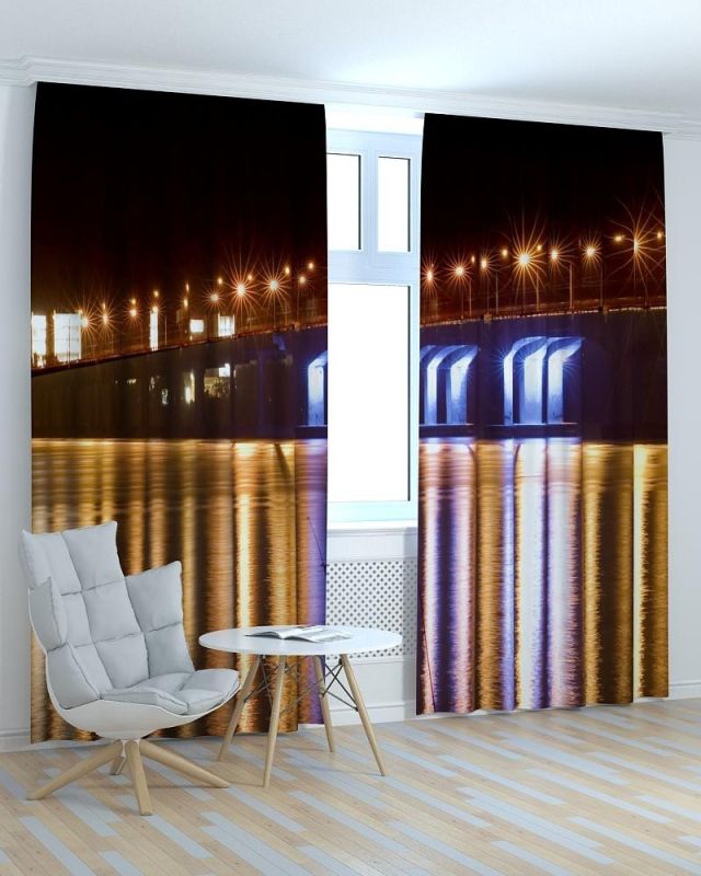 Фотоштори DECOLIV Місто Принт 06-113 Тюль