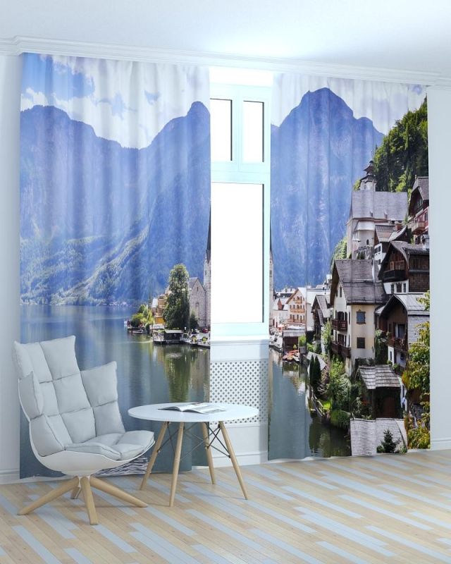 Фотоштори DECOLIV Місто Принт 06-114 Тюль