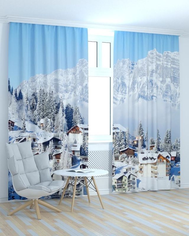 Фотоштори DECOLIV Місто Принт 06-124 Тюль