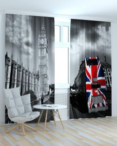 Фотоштори DECOLIV Місто Принт 06-128 Тюль