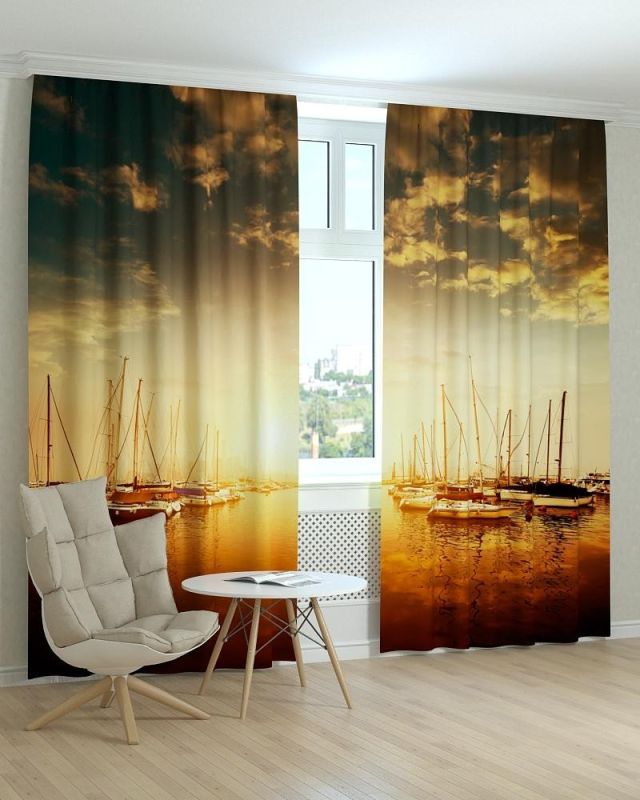 Фотоштори DECOLIV Абстракція Принт 07-020 Тюль