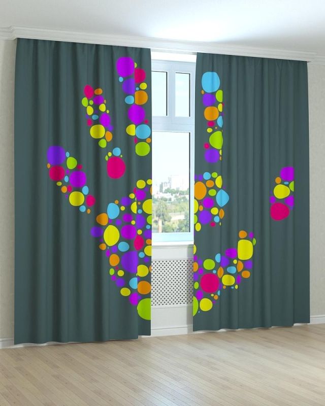 Фотоштори DECOLIV Абстракція Принт 07-039 Тюль