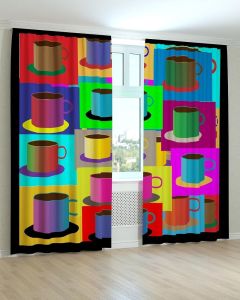 Фотоштори DECOLIV Абстракція Принт 07-047 Тюль