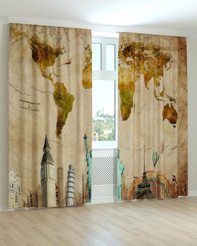 Фотоштори DECOLIV Абстракція Принт 07-082 Тюль